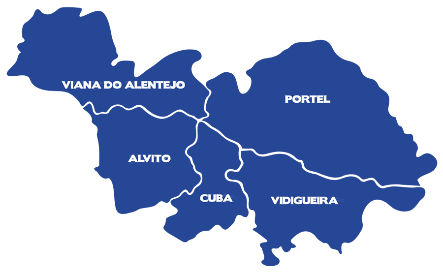 Mapa dos Municípios Associados